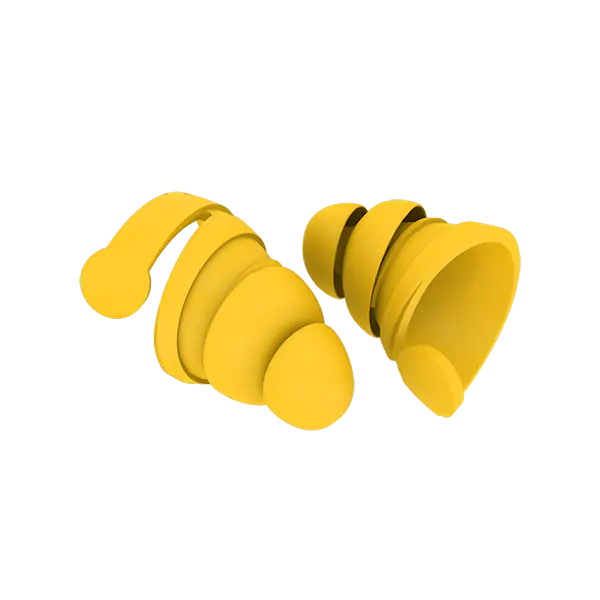 Vue arrière des bouchons d'oreille Bollsen WorkPRO