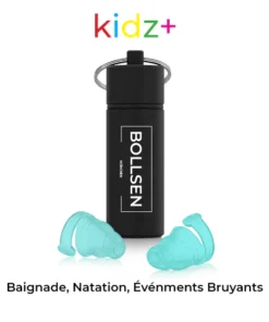 Bouchons d'oreille Kidz+ pour enfants - Baignade, natation, événements bruyants