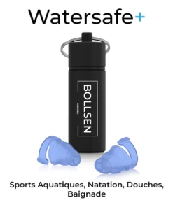 Bouchons d'oreille Watersafe+ - Sports nautiques, natation, douches, bains